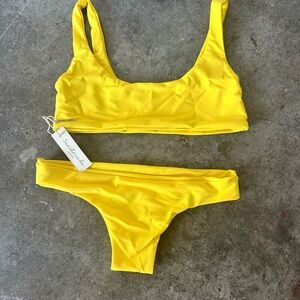Stylestalker Yellow Bikini Set